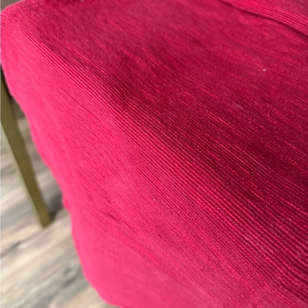 Crate and Barrel Red Table Runner